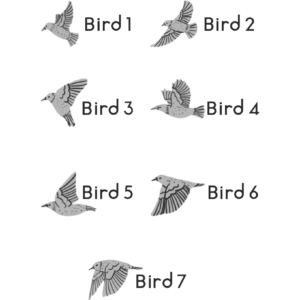 Silver Bird Stacking Rings - Image 7